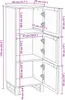 vidaXL Buffet haut brun 40 x 33 x 110 cm bois de manguier Voir les images du produit 7