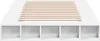 vidaXL Bettgestell Weiß 120x200 cm Holzwerkstoff Produktbild-Vorschau 4