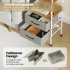 Carrello COSTWAY con 2 cassetti e ripiani in tessuto, Anteprima dell’immagine prodotto 5