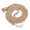 2 m E27 vintage lina konopna lampa sufitowa gniazdo lampa Podgląd zdjęcia produktu 4