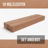 10er-Set Holzleisten - Mahagoni gehobelt - 40 x 40 x 500 mm Produktbild-Vorschau 5