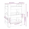 vidaXL Wózek kuchenny dąb sonoma 60x45x80 cm materiał Podgląd zdjęcia produktu 8