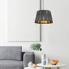 RGB LED Pendelleuchte, schwarz braun, Holzoptik, D 35 cm Produktbild-Vorschau 3