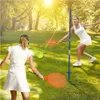 COSTWAY Set di tetherball regolabile in altezza a 3 Anteprima dell’immagine prodotto 10