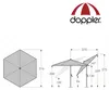 Doppler Active 320 Auto-Tilt, Terrassenschirm, Sechseck, Produktbild-Vorschau 3