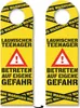 Warnung Launischer Teenager Türhänger 3er Set mit Produktbild-Vorschau 1