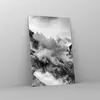 Bilder auf glas - Einteilig - Berge Nebel Gipfel - 80x120cm Produktbild-Vorschau 4