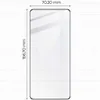 A diagram showing the dimensions of a screen protector. Produktbild-Vorschau