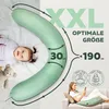 Stillkissenbezug Musselin 190x30 aus 100%  Baumwolle Dark Produktbild-Vorschau 5
