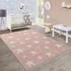 Moderner Kurzflor Kinderteppich Sternendesign Kinderzimmer Produktbild-Vorschau 1