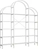 Regał – 170 x 26 x 190 cm, biały – rura stalowa/MDF, Podgląd zdjęcia produktu 12