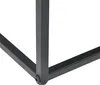 A close-up view of the corner of a black metal table frame, showing how two legs join together with a screw. Náhľad obrázku produktu