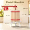 ROSEJANE, presse à jus manuelle de 18 litres, avec panier Voir les images du produit 11
