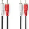 Nedis Câble audio stéréo - 2x RCA mâle - 2x RCA mâle - Voir les images du produit 2