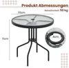 Terrassentisch mit 70 cm Durchmesser, runder Bistrotisch Produktbild-Vorschau 8
