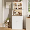 Modern wit sideboard met LED-verlichting – minimalistisch Productafbeelding-voorbeeld 1