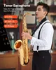 VEVOR Tenorsaxophon, B-Dur, mit Tragetasche, Mundstück, Produktbild-Vorschau 2
