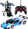 Auto della polizia telecomandata robot trasformabile 2in1 Anteprima dell’immagine prodotto 1