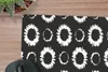 MuchoWow® Schreibtischunterlage Blumen - Muster - Schwarz Produktbild-Vorschau 2