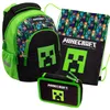 Schulrucksack Minecraft Steve Creeper 3-teiliger für Produktbild-Vorschau 1
