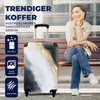 MuchoWow® Koffer Handgepäck Trolley Rollkoffer Kleine Produktbild-Vorschau 2
