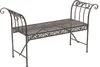 A metal garden bench on a white background. Produktbild-Vorschau