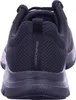 The back view of a black SKECHERS shoe. Voir les images du produit