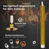 Stabkerzen LED mit Timer GOLD 4 Stück GOLD indoor - 6 Produktbild-Vorschau 5