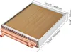 A product shot of a heat exchanger with dimensions indicated. Produktbild-Vorschau
