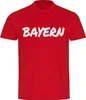 multifanshop Herren T-Shirt - Bayern - Textmarker, rot, Produktbild-Vorschau 1
