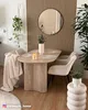 home24 Esstisch - Oval - Travertin Stein Nachbildung Produktbild-Vorschau 7