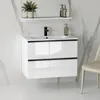 Waschtisch mit Unterschrank ONE mit Waschbecken 2 große Produktbild-Vorschau 1