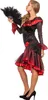 Spanierin "Adelina" Kostüm für Damen | Schwarz Rot - Kleid Produktbild-Vorschau 2