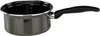 A single stainless steel saucepan with a black handle is shown against a white background. Produktbild-Vorschau