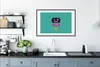 MuchoWow® Gerahmtes Poster Roboter - Rad - Lila - Grün - Produktbild-Vorschau 4