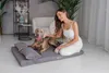 Hundebett, Hundematratze, Welsti grau Cord XL 130x90 Produktbild-Vorschau 4