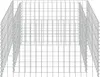 vidaXL Gabionové zvýšené lůžko z pozinkované oceli 90 × 90 Náhled obrázku produktu 4