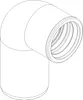 POLOPLAST POLO-KAL, Siphon-Anschlussknie, DN 50/40 (1 Produktbild-Vorschau 3