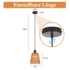 ZMH Lampe à suspendre Boho Lampe à suspendre en rotin 1 Voir les images du produit 4