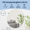 vidaXL Specchio da parete rotondo Ø 60 cm in vetro Anteprima dell’immagine prodotto 6