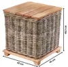 Kobolo Beistelltisch Tisch mit Stauraum 45x45x49,50 cm Produktbild-Vorschau 4