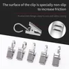 Edelstahl Metall Vorhang Clips Mit Haken Silber Gardinen Produktbild-Vorschau 4