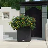 Obal na kvetináč Lechuza Cube Cottage plastový sivý Náhľad obrázku produktu 16