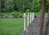 TIMBERMIK Drevený Plot 6x Drevený Stĺpik Ø8 x 80 cm + 12 m Náhľad obrázku produktu 7