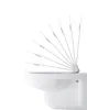 WC-Sitz D-Code ohne SoftClose Scharniere edelstahl, weiß Produktbild-Vorschau 6