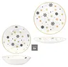 12tlg Tafelservice Stars schwarz gold 6 Personen Essteller Produktbild-Vorschau 4