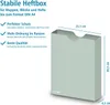 itenga Heftbox DIN A4 Hochformat aus PP eukalyptus grün Produktbild-Vorschau 2