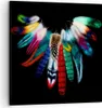 Bild auf Leinwand - Leinwandbild - Vogel Feder Farbe Produktbild-Vorschau 1