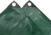 Two green tarpaulins with grommets are shown against a white background. Náhled obrázku produktu