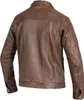 John Doe Drifter Motorrad Lederjacke, braun, XL Produktbild-Vorschau 4